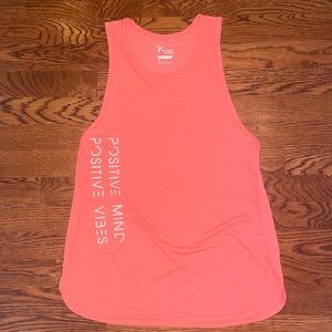 Old Navy Active Go-Dry tank top, small, positive mind positive vibe